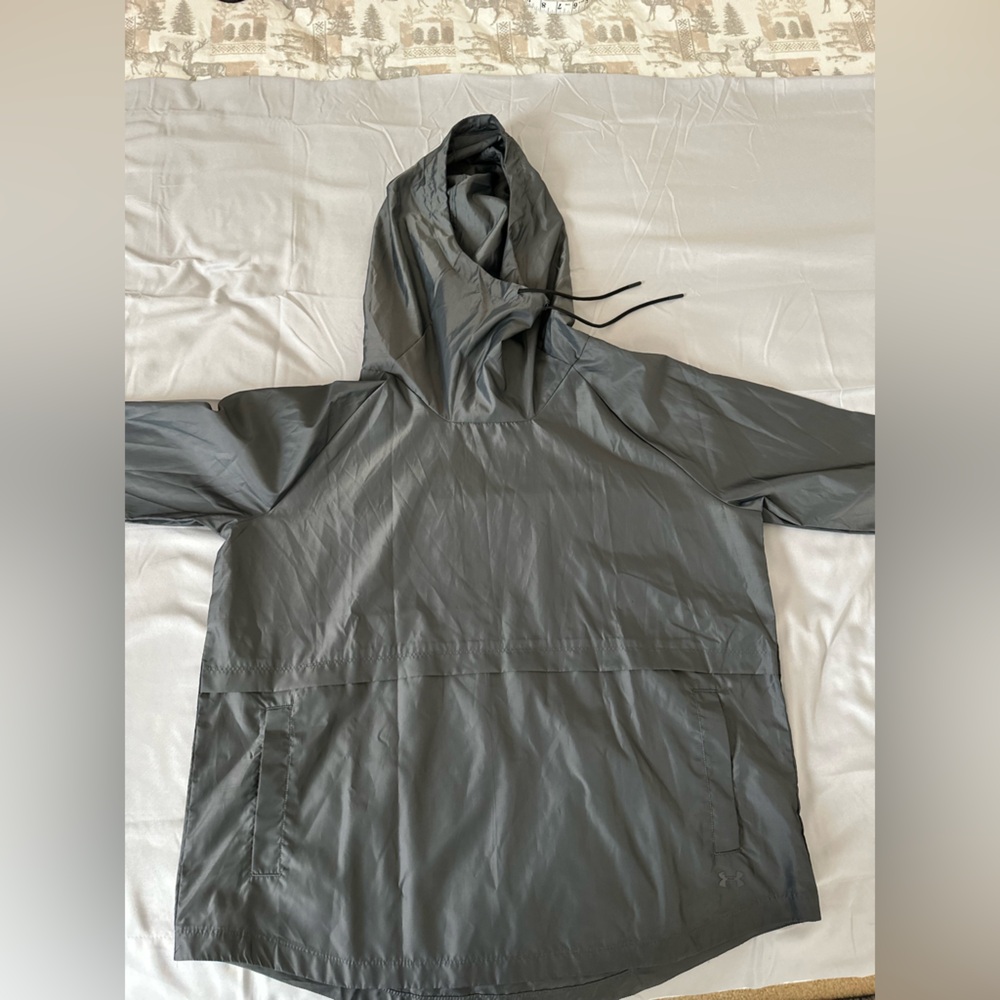 Under Armour Storm Windbreaker Steel Gray medium water resistant. Sz Large. NWOT